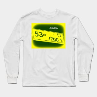 53rd Street, Los Angeles, California FUSEA INVERT by Mistah Wilson Photographic Print Long Sleeve T-Shirt